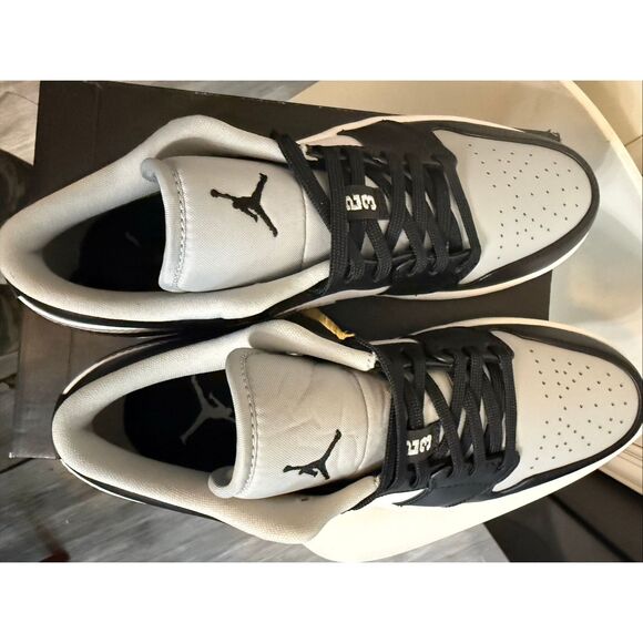 Nike Men's Air Jordan 1 Low Lace-up Sneakers Light Smoke Grey Size 8.5 NWOT - Picture 15 of 15